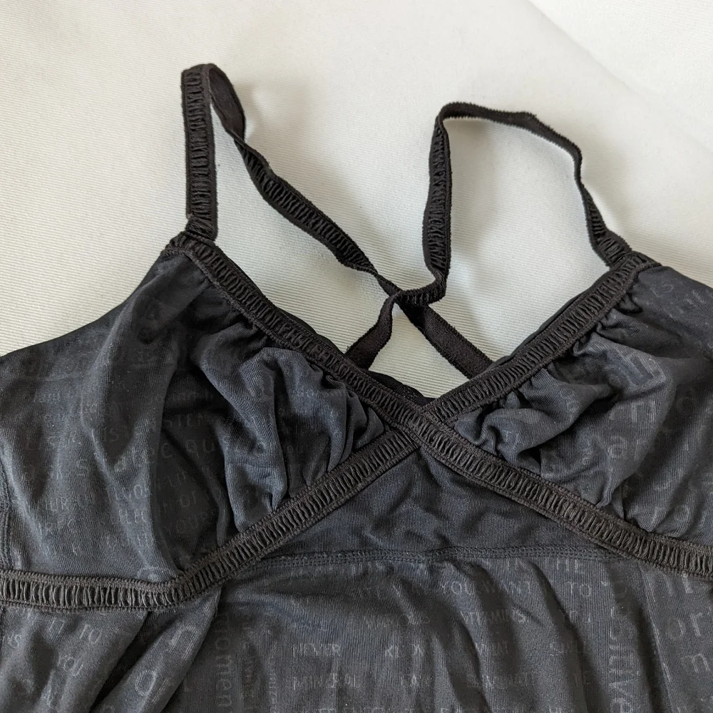 OG Lululemon Babydoll style LULULEMON print top Vintage - Picture 3 of 6